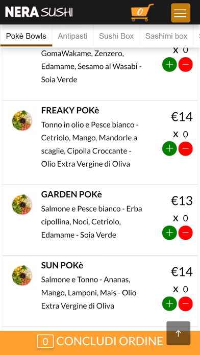 Nera Sushi Milano Screenshot