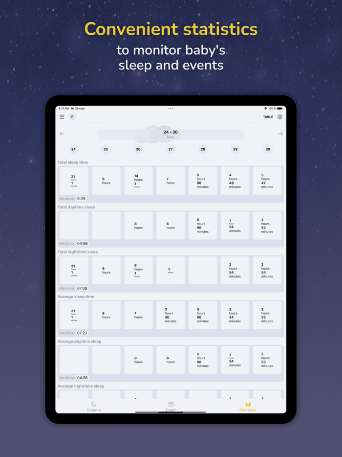 Baby Diary Sleep Tracker Lite