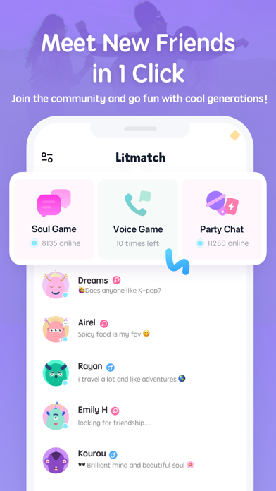Litmatch - Make new friends Screenshot