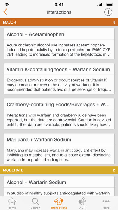 Elsevier Clinical Pharmacology Screenshot