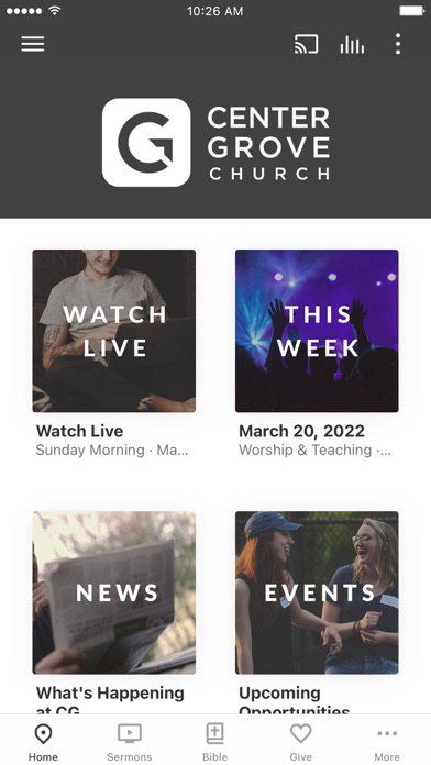 Center Grove Church Screenshot