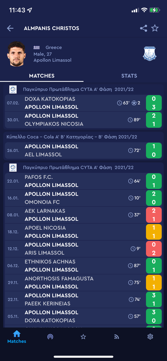 CFA Official App and Live Scores