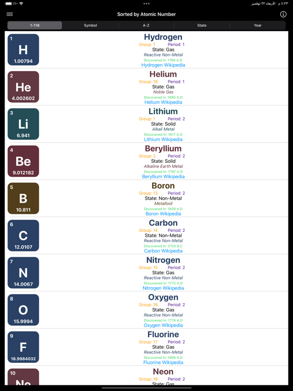 Screenshot #5 pour Chemical Elements Quiz & Study