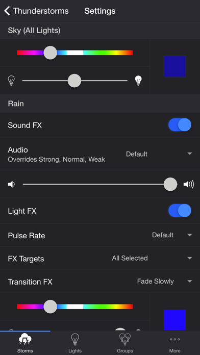 Thunderstorm for LIFX Screenshot