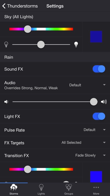 Thunderstorm for LIFX