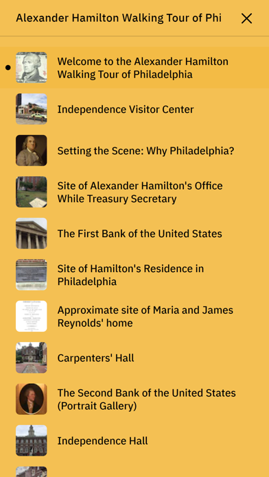 Alexander Hamilton Tours Screenshot