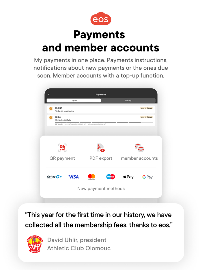 eos for clubs and communities