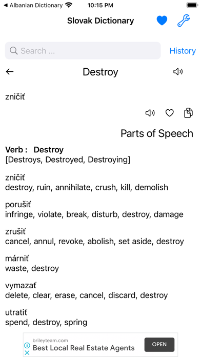 Smart Slovak Dictionary Screenshot