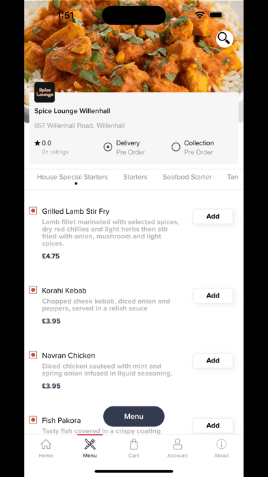Spice Lounge Willenhall Screenshot