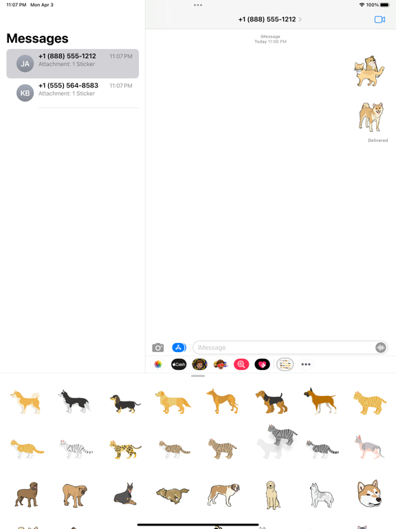 Screenshot #5 pour Autocollants chat chien cool