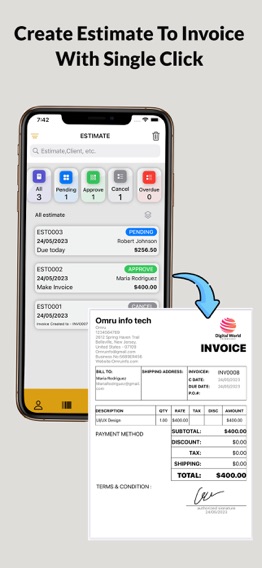 Estimate & Invoice Maker Appのおすすめ画像4