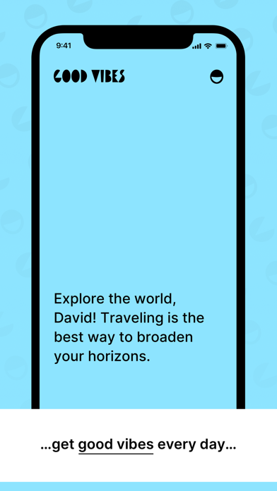 GoodVibesApp Screenshot
