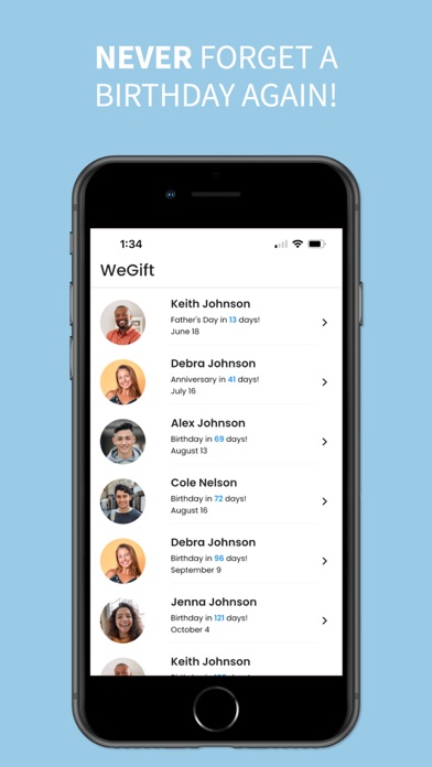 WeGiftApp Screenshot