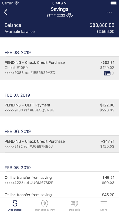 Energy One Fed Credit Union Screenshot