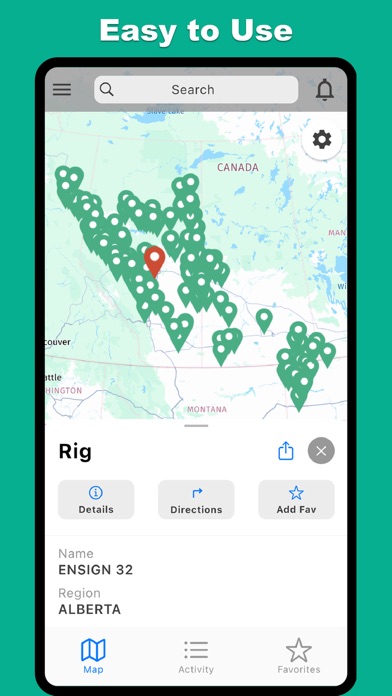 Rig Finder - GeoActivity Screenshot