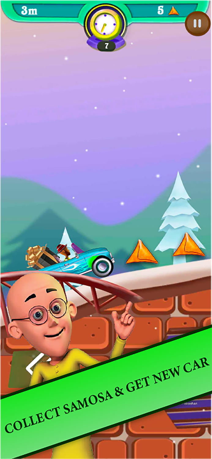 Motu Patlu Hill Racing Game