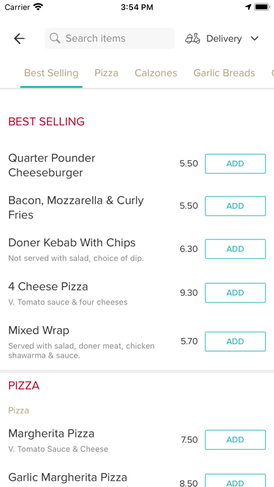 Impero Pizza, Screenshot