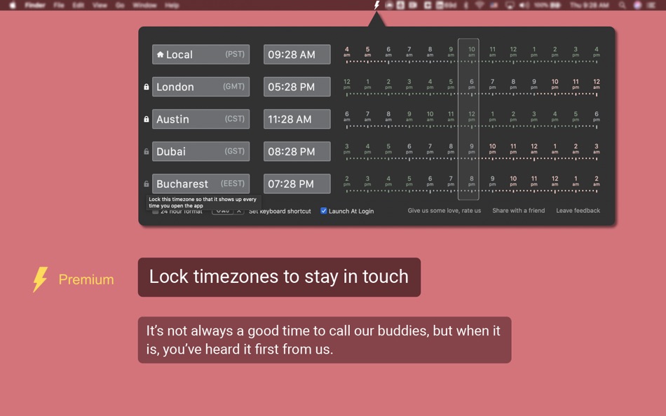 #4. Flashly - Time Zone Converter (macOS) 由: Abdallah Absi