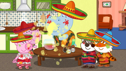 Mexican Party: Hippo Food Game Screenshot