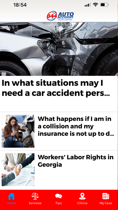 844 Auto Accident Screenshot
