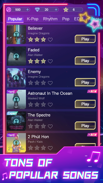 Piano Tap - EDM Music Game Screenshot