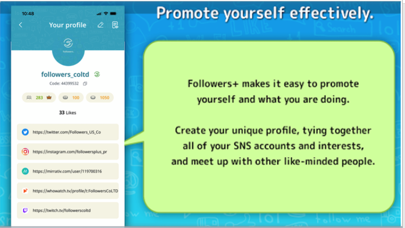 Followers＋ Screenshot