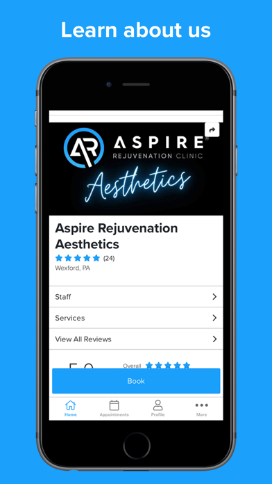 Aspire Rejuvenation Aesthetics Screenshot