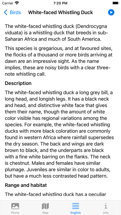 Birds from Southern Africa Screenshot