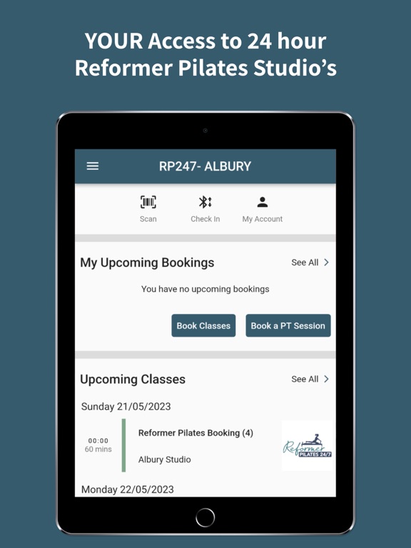 Reformer Pilates 24/7 iPad screenshot