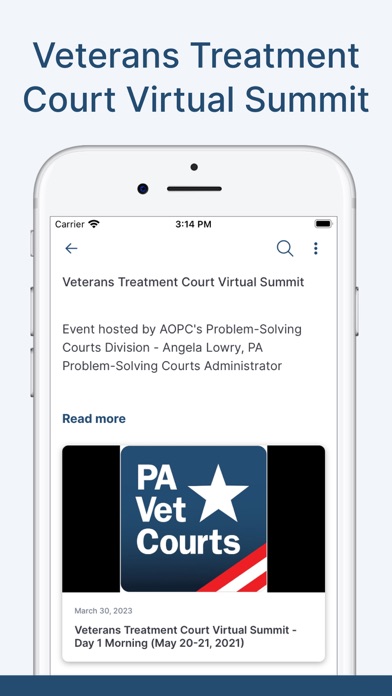 PA Vet Court Professionals Screenshot