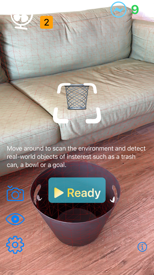 #1. AR Throw (Powered by LiDAR) (iOS) 由: Ching-Yung Chen