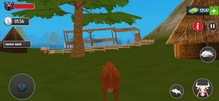 Scary Cow wild Animal Game
