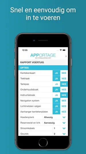 Apportage formulieren screenshot 4