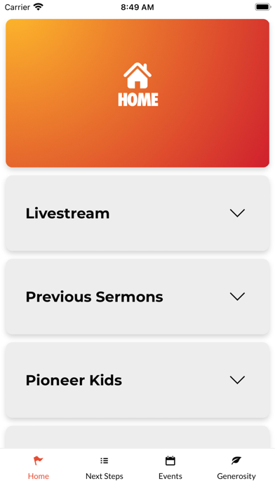 Pioneer Church Screenshot