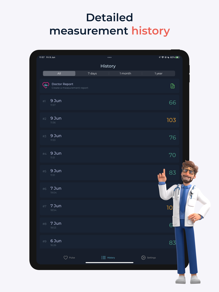 Pulse heart rate monitor