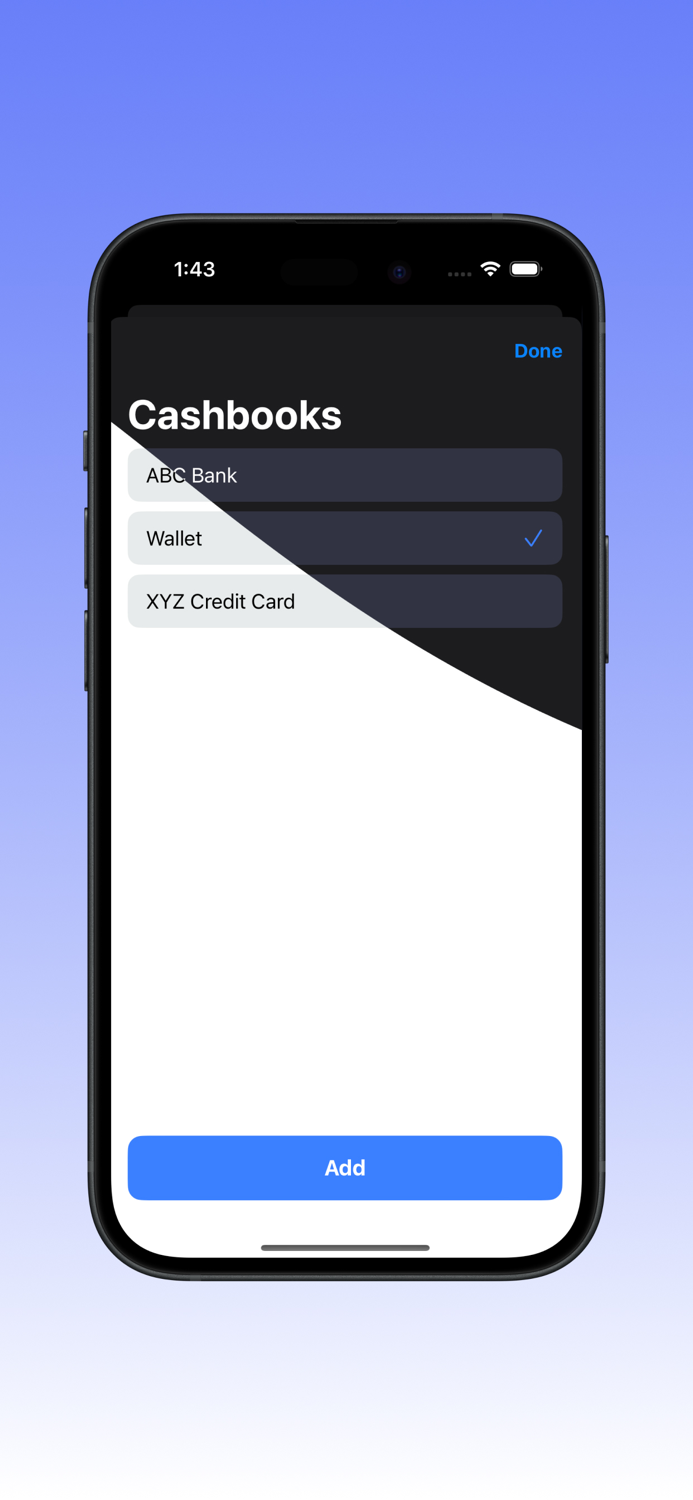 CashBook Cash management