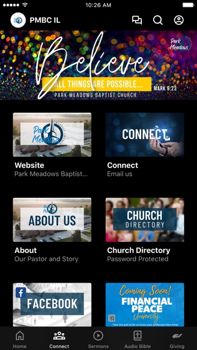 Park Meadows Baptist Church Screenshot