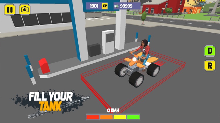 ATV QuadBike Driver Crazy Town screenshot-4