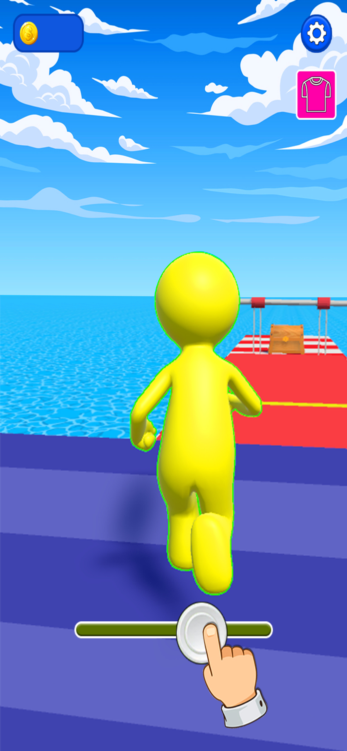 Scale Man Running Rush