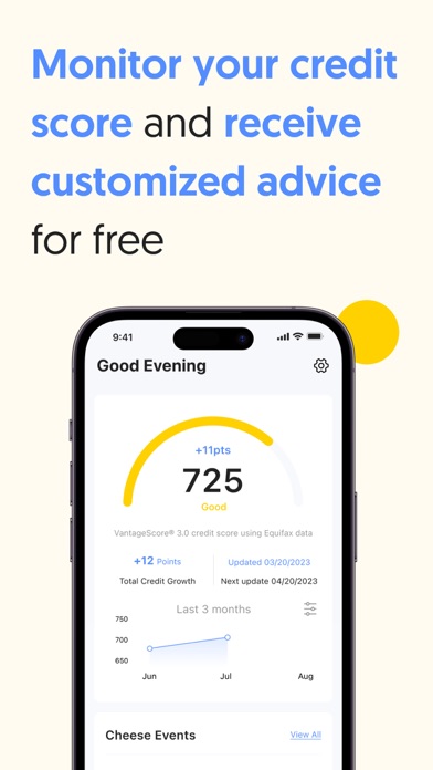 Cheese: Credit Builder Account Screenshot
