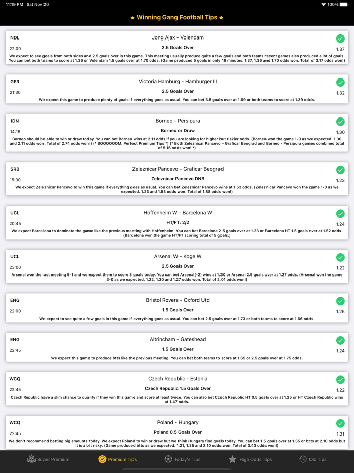 Betting Tips  Winning Gang