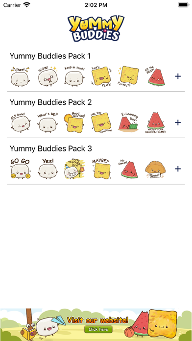Yummy Buddies Animated Sticker Screenshot
