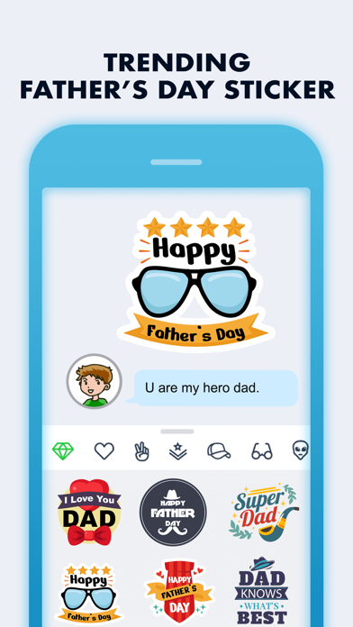 How to cancel & delete Father's Day Special Stickers from iphone & ipad 4