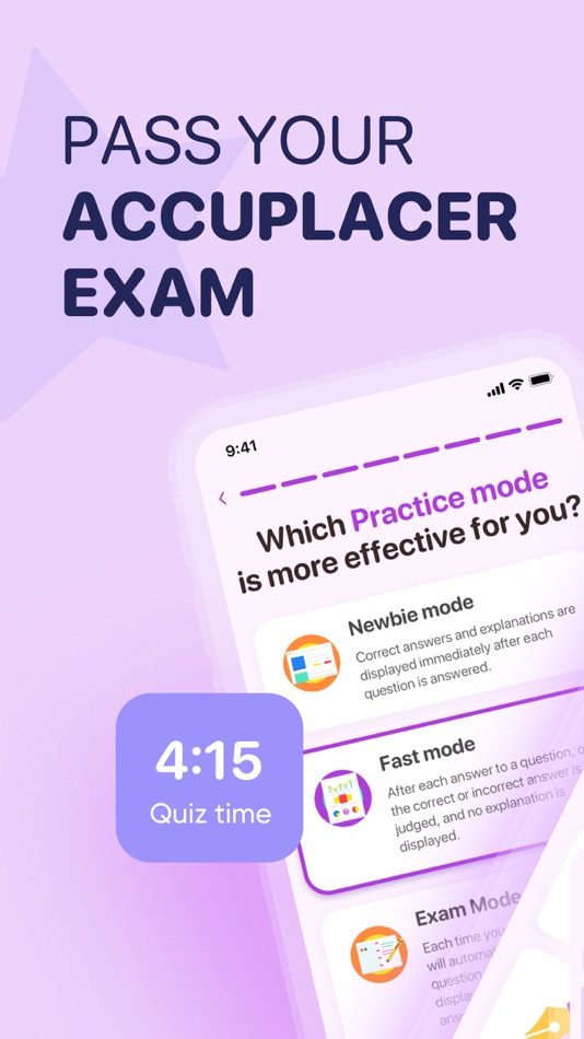 Accuplacer Exam Practice 2024 - 2.1.5 - (iOS)