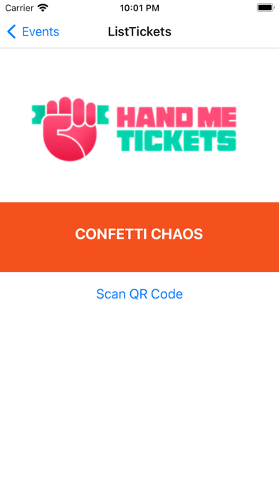 HandMeTickets Entry Booth Screenshot