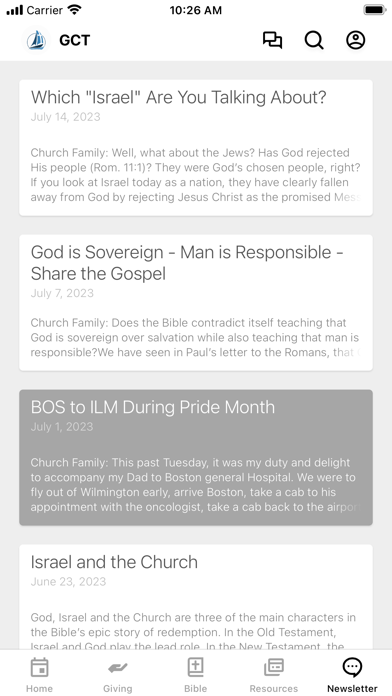 Grace Community Church Topsail Screenshot