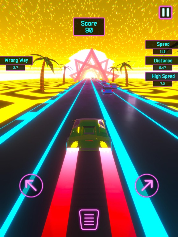 Neon Racer - Retro Cityのおすすめ画像3