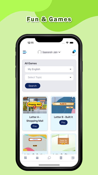 The Kinder Castle Student App Screenshot