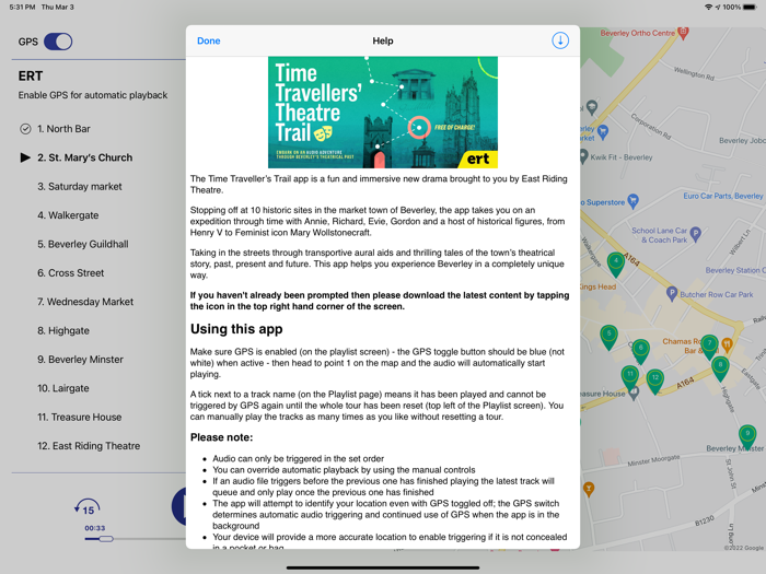 Time Traveller’s Theatre Trail