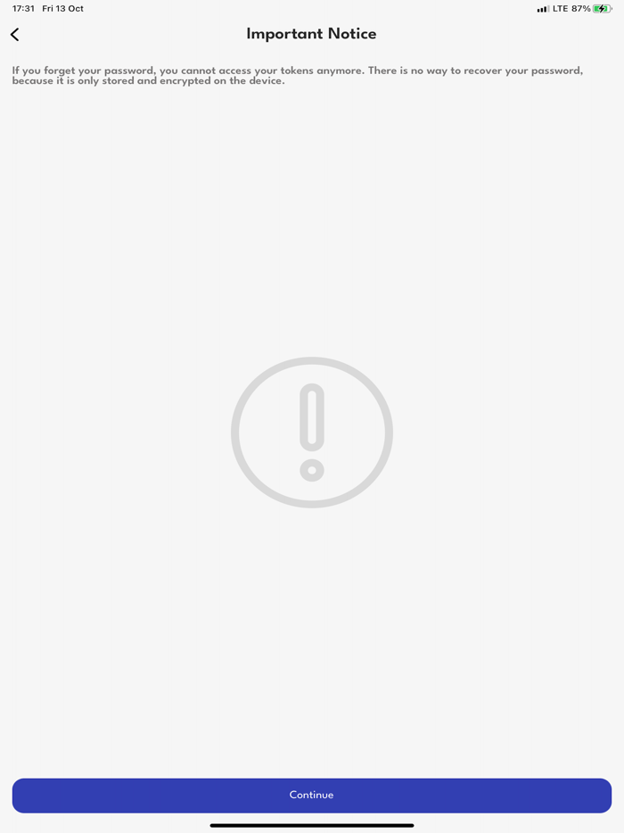 Account Authentication App